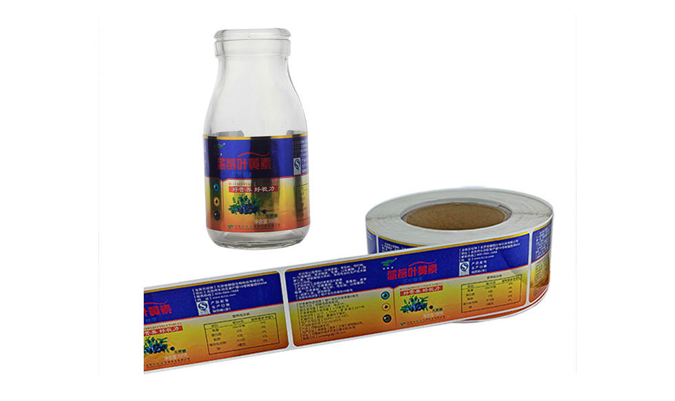 Etiqueta adesiva personalizada para embalagens de garrafas de leite e laticínios